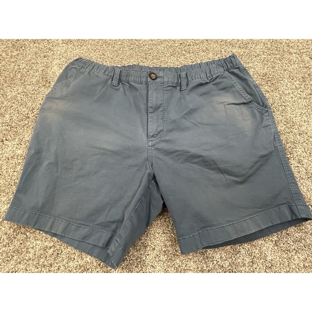 Chubbies Classic Origina Khaki Shorts Size XL  7" Blue Pocket Chino #0354